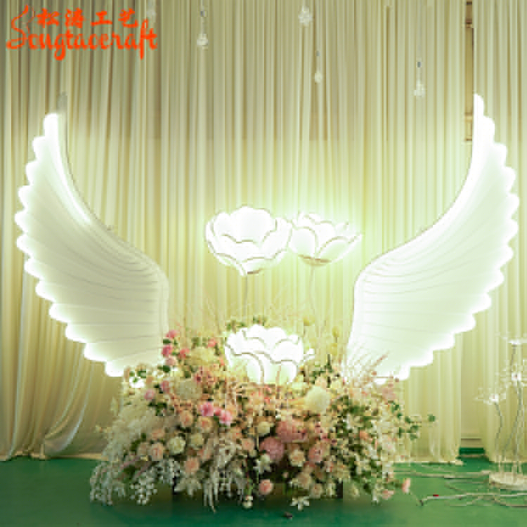 仿真花藝之天使發光翅膀